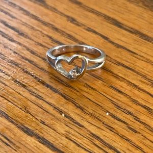 Sterling silver  diamond ring
